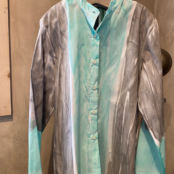 Melrosa Italy Tops - Melrosa Italy Hand Painted Cotton Shirt